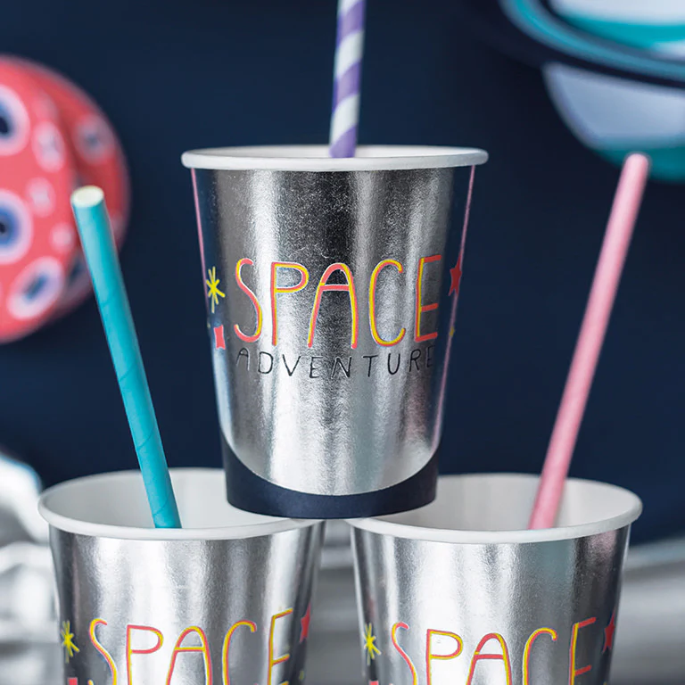 Vasos Cartón 200 cc 'Space Adventure' Astronautas - Image 3