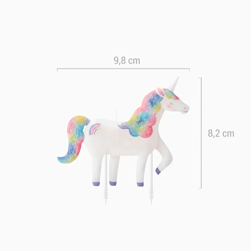 Vela de Cumpleaños Unicornios Mágicos - Image 3