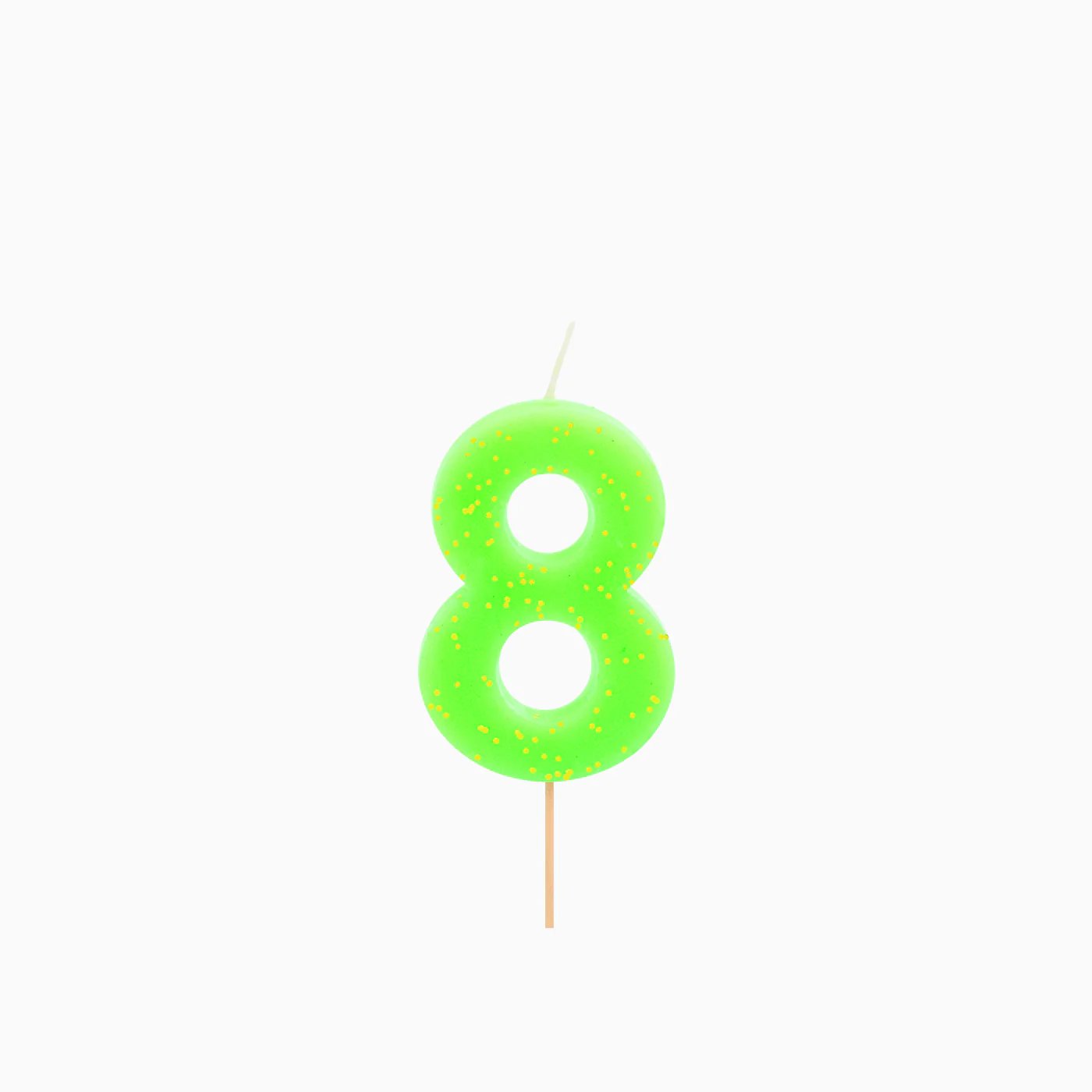 Vela Número Flúor 7.5 cm Verde - Image 10