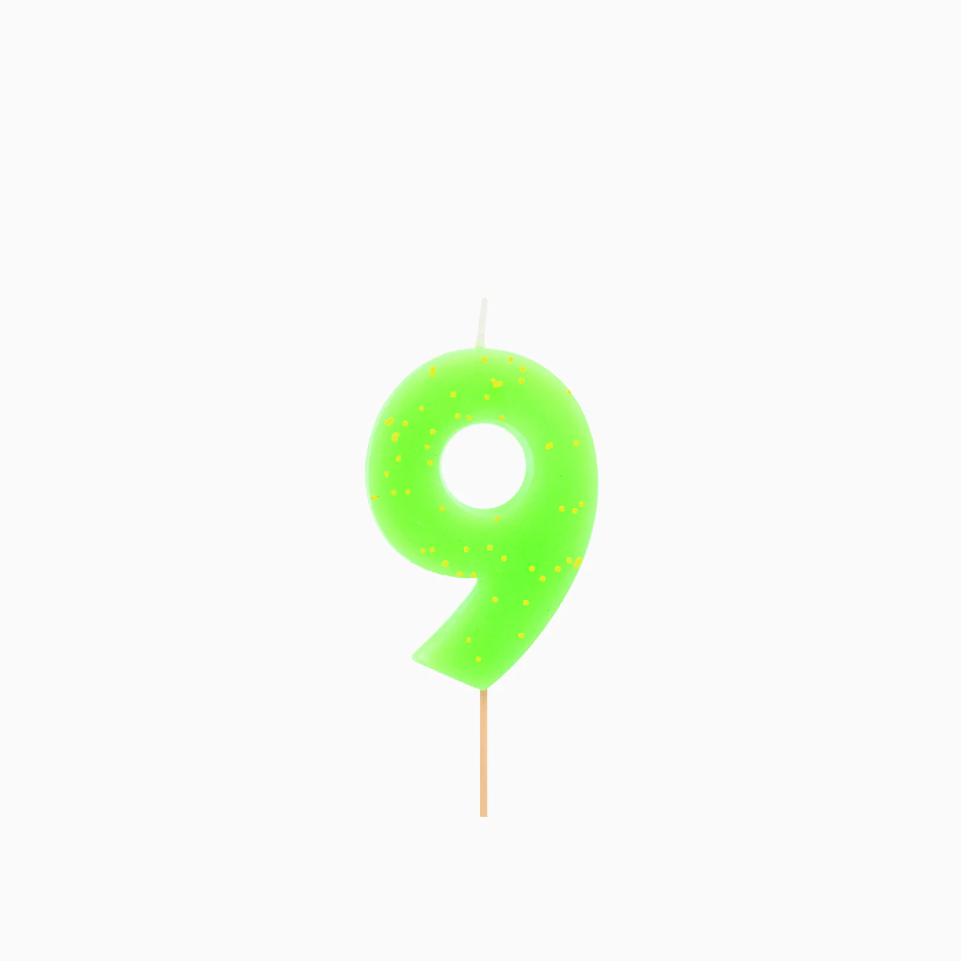Vela Número Flúor 7.5 cm Verde - Image 11