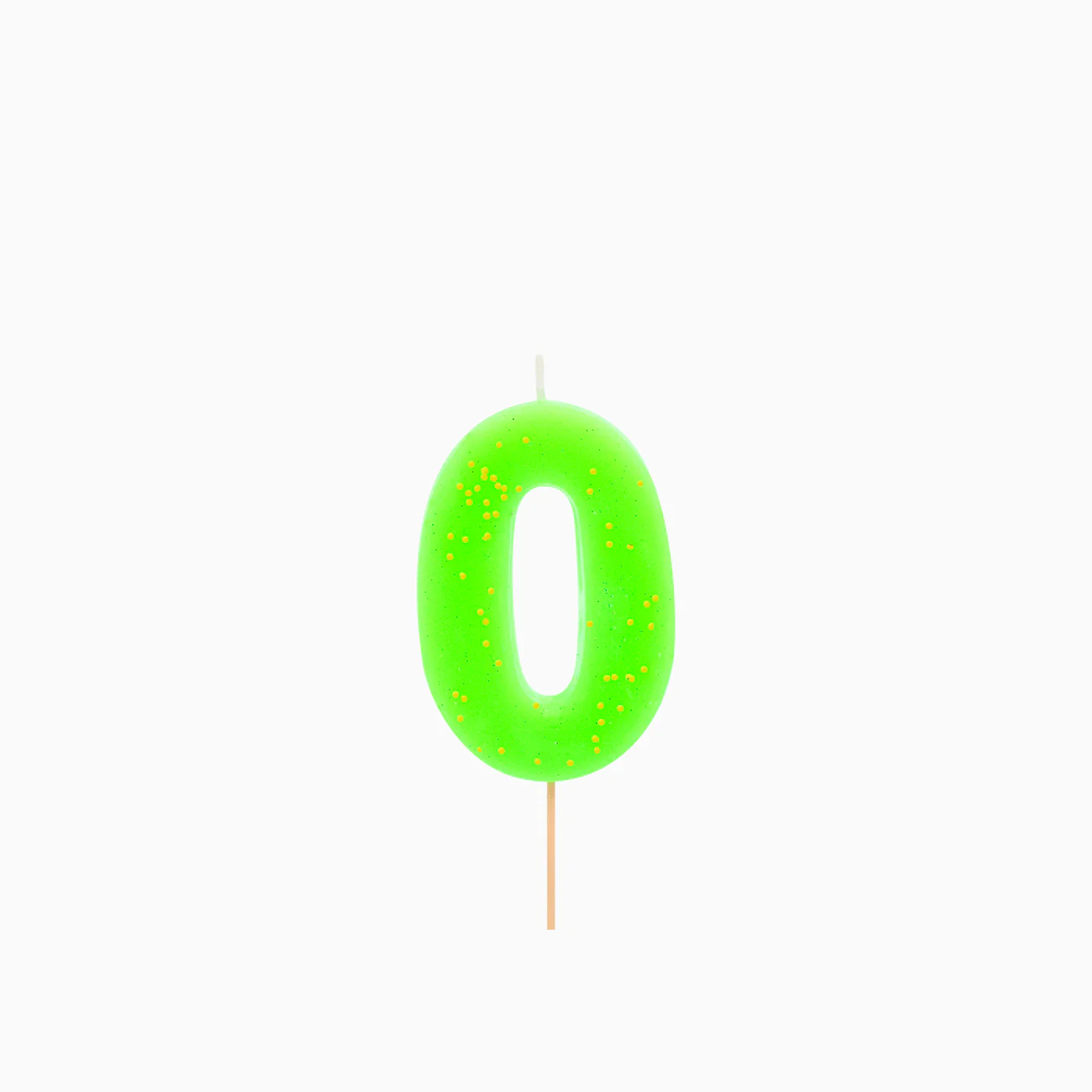 Vela Número Flúor 7.5 cm Verde - Image 2