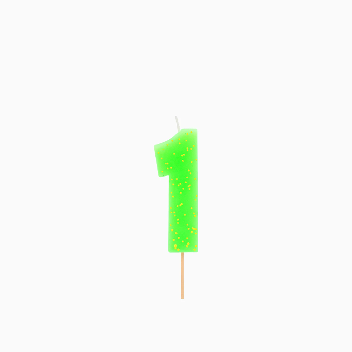 Vela Número Flúor 7.5 cm Verde - Image 3