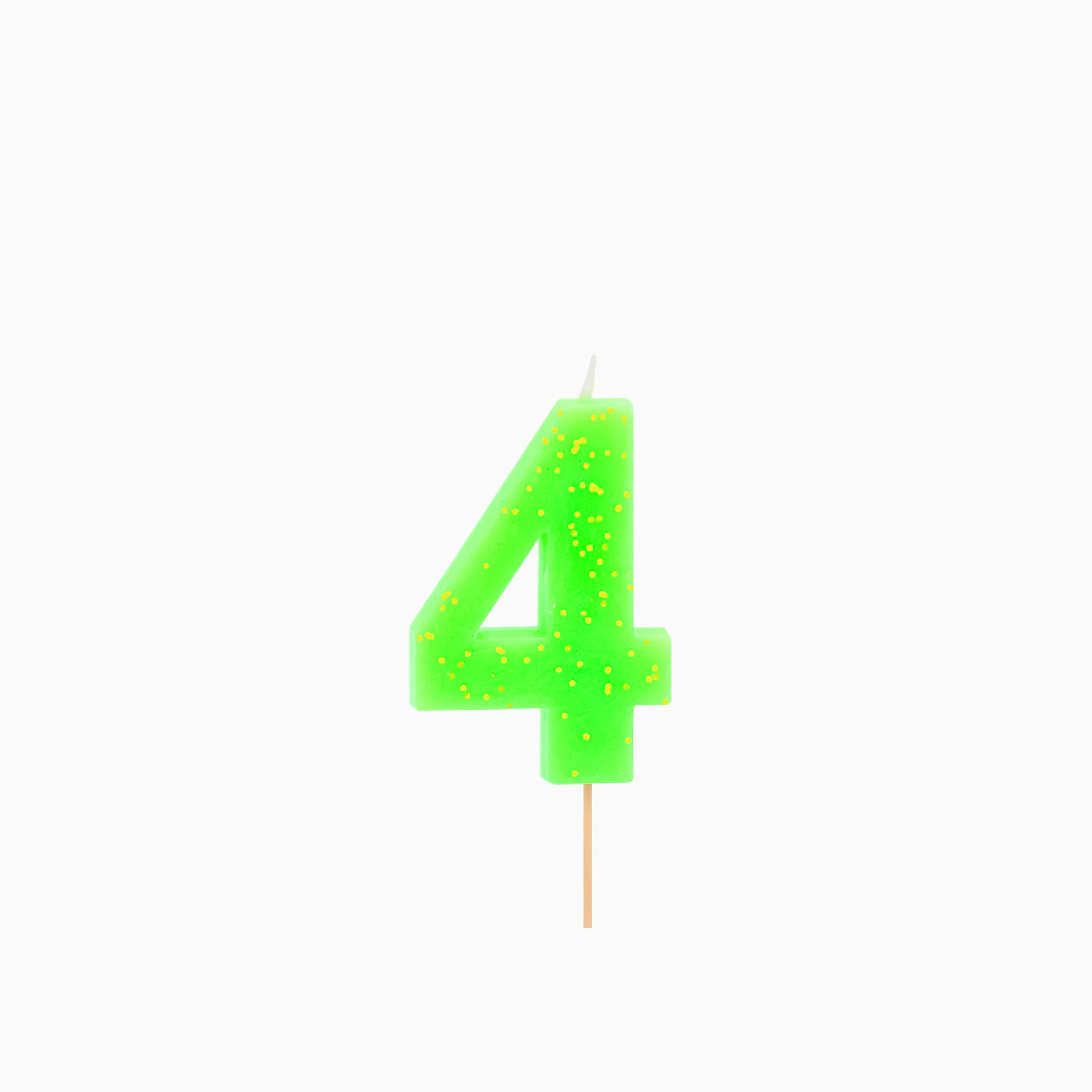 Vela Número Flúor 7.5 cm Verde - Image 6