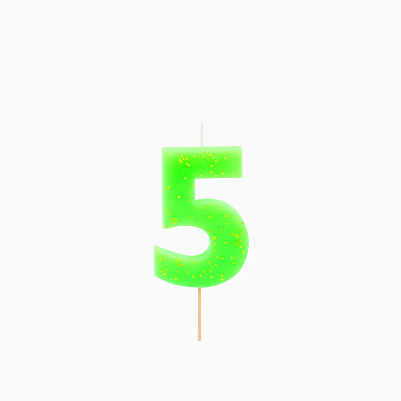 Vela Número Flúor 7.5 cm Verde - Image 7