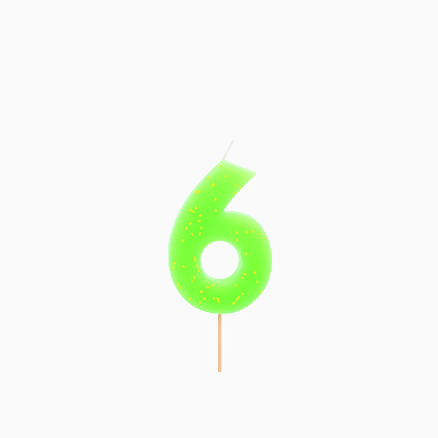 Vela Número Flúor 7.5 cm Verde - Image 8