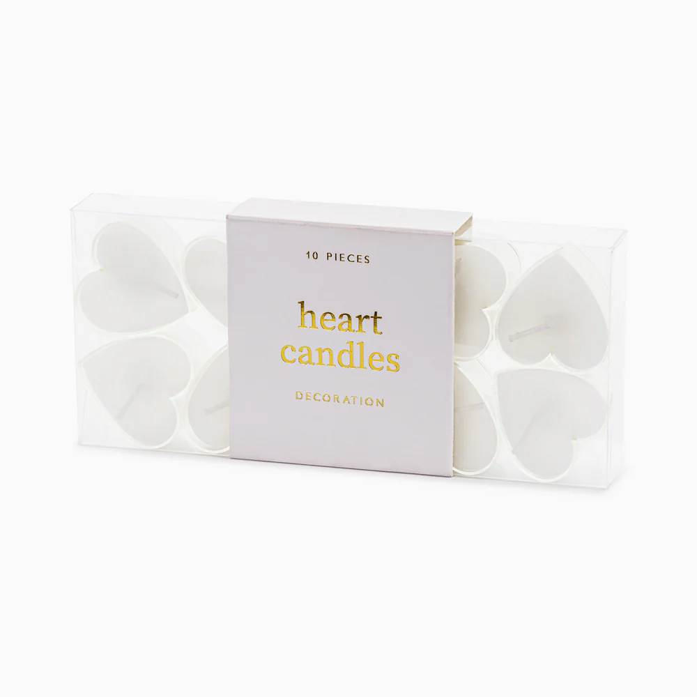 Velas Forma Corazón Blanco - Image 2