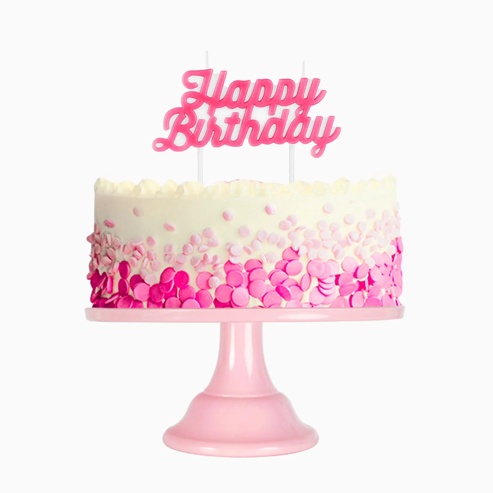 Vela "Happy Birthday" Flúor Rosa - Image 3