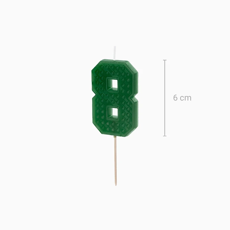 Vela Número Bloque 6 cm - Image 10