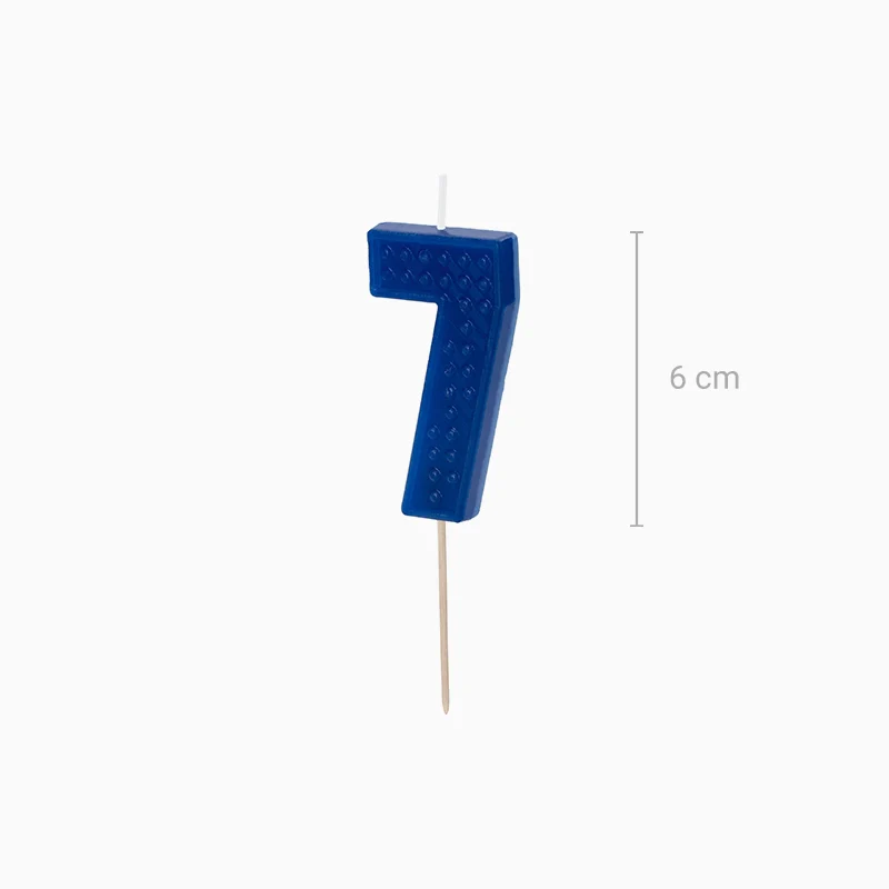 Vela Número Bloque 6 cm - Image 13