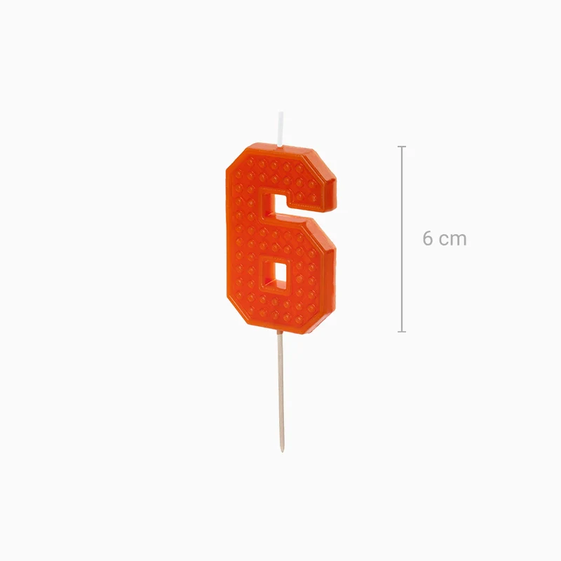 Vela Número Bloque 6 cm - Image 16