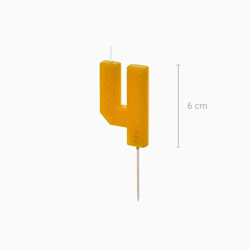 Vela Número Bloque 6 cm - Image 19