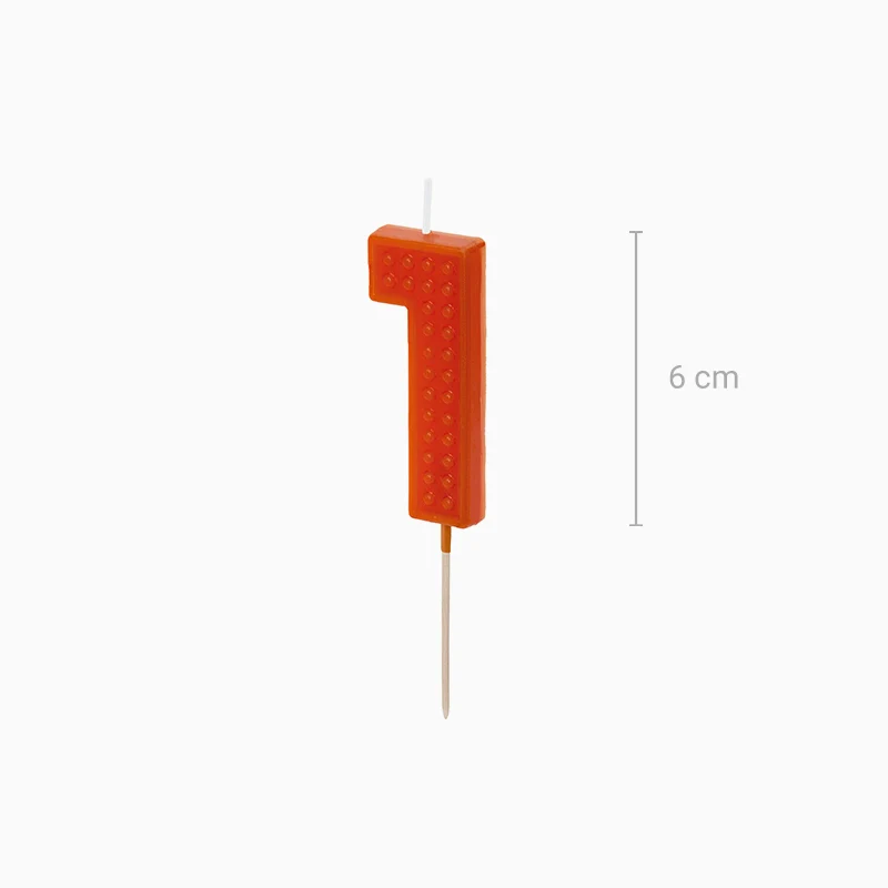 Vela Número Bloque 6 cm - Image 25
