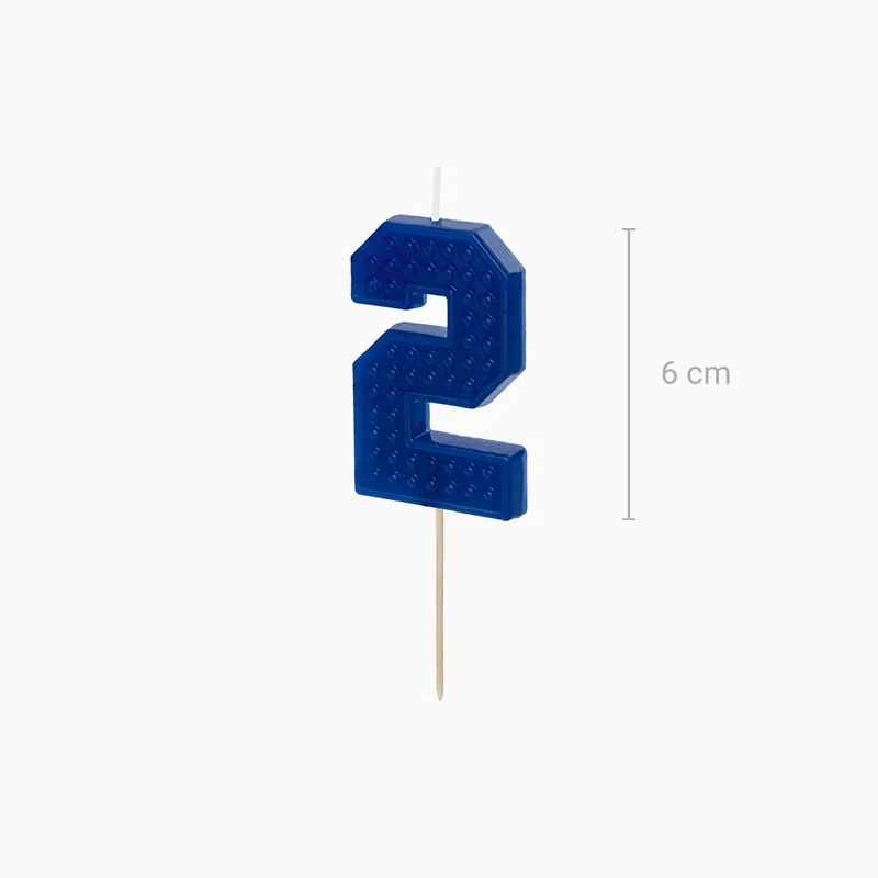 Vela Número Bloque 6 cm - Image 28