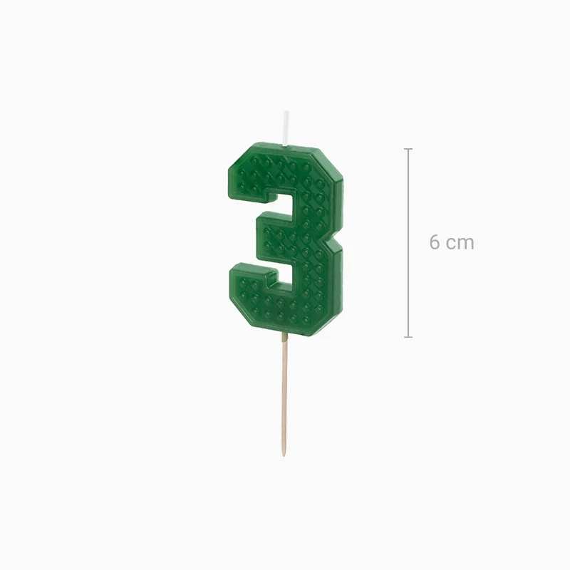 Vela Número Bloque 6 cm - Image 31