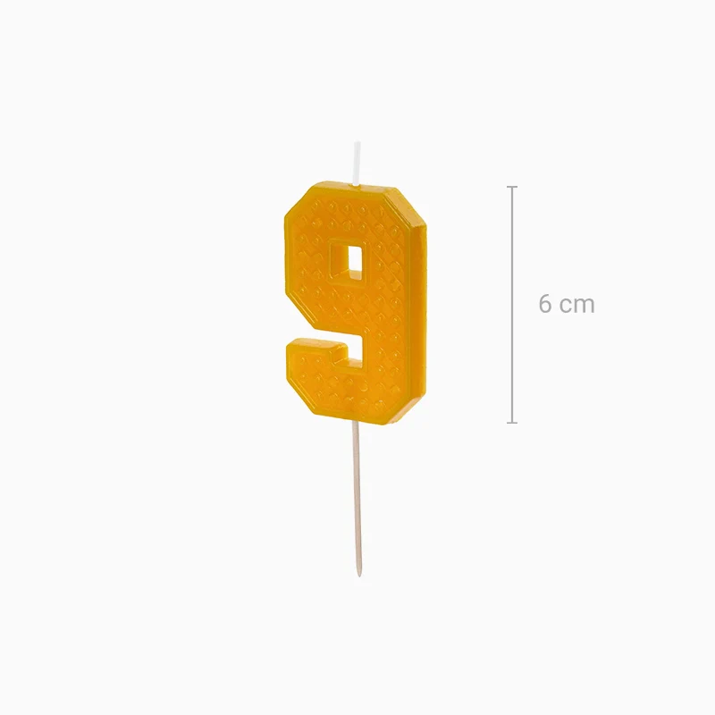 Vela Número Bloque 6 cm - Image 7