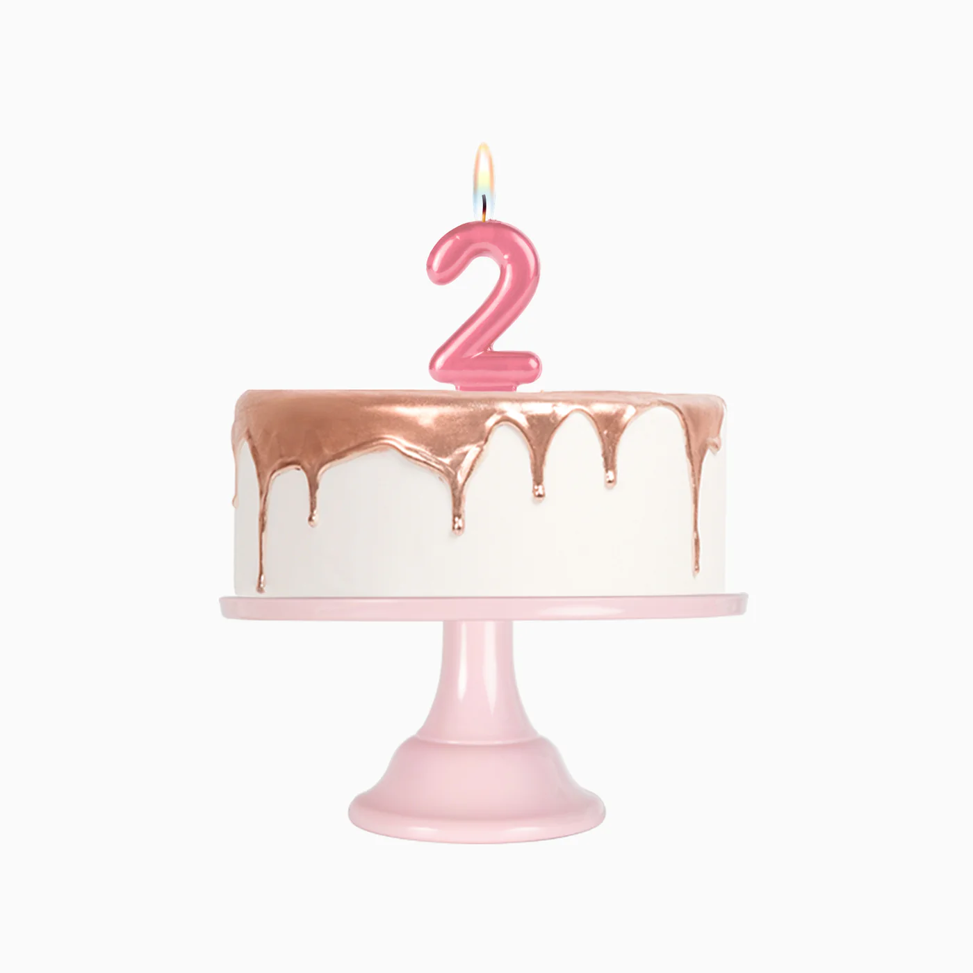 Vela Número Pequeña Metalizada Princesa 8.5 cm Rosa - Image 16