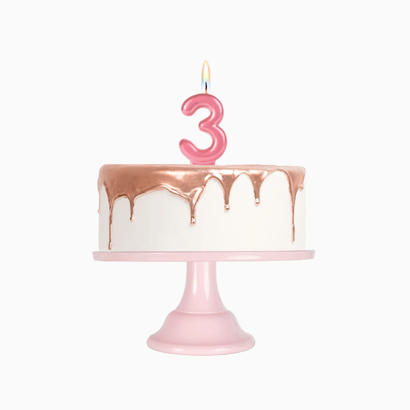 Vela Número Pequeña Metalizada Princesa 8.5 cm Rosa - Image 18