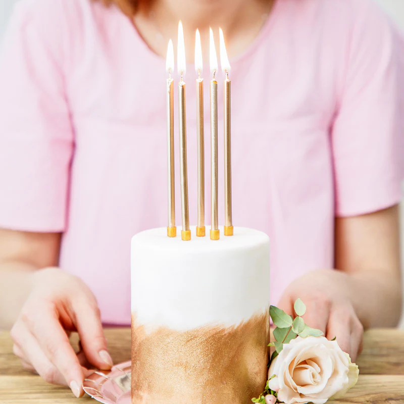Velas Cumpleaños Largas Oro - Image 6