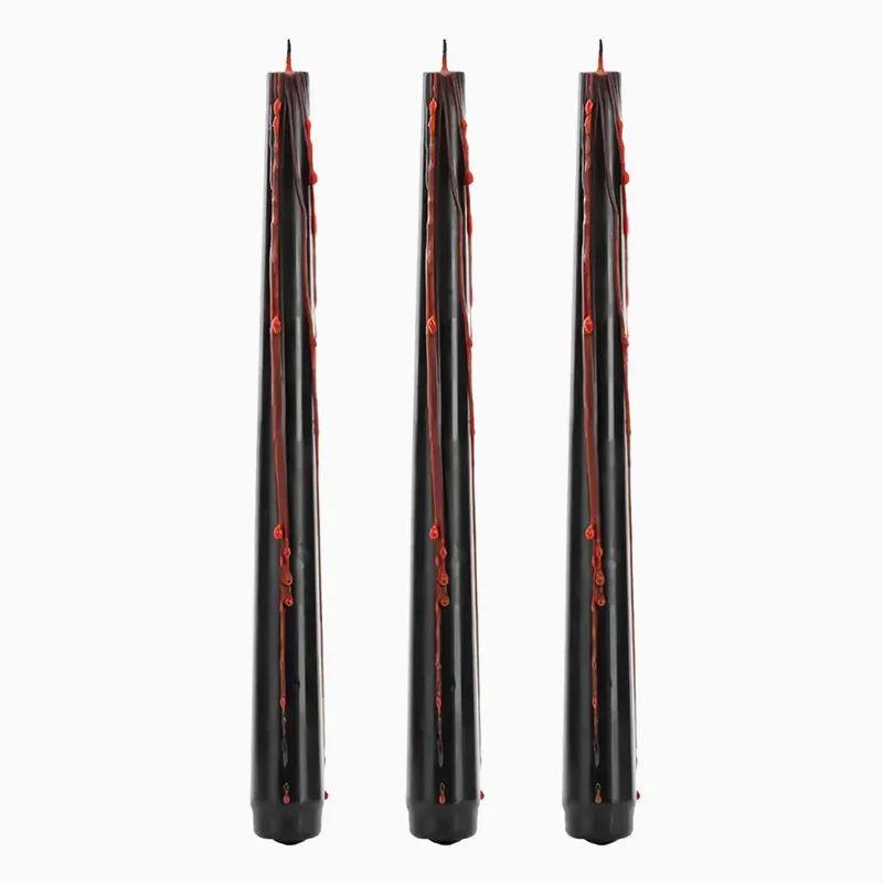 Pack 3 Velas Halloween Sangre 25 Cm