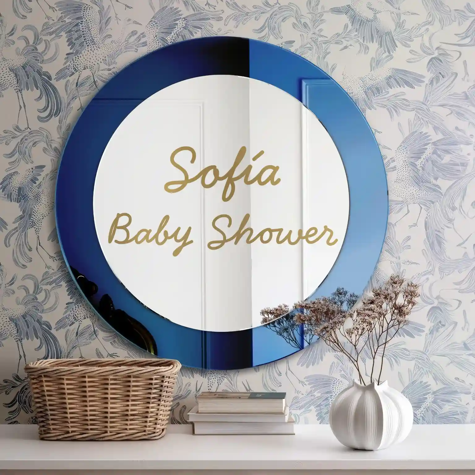 Vinilo Personalizado Baby Shower Espejo Oro - Image 2