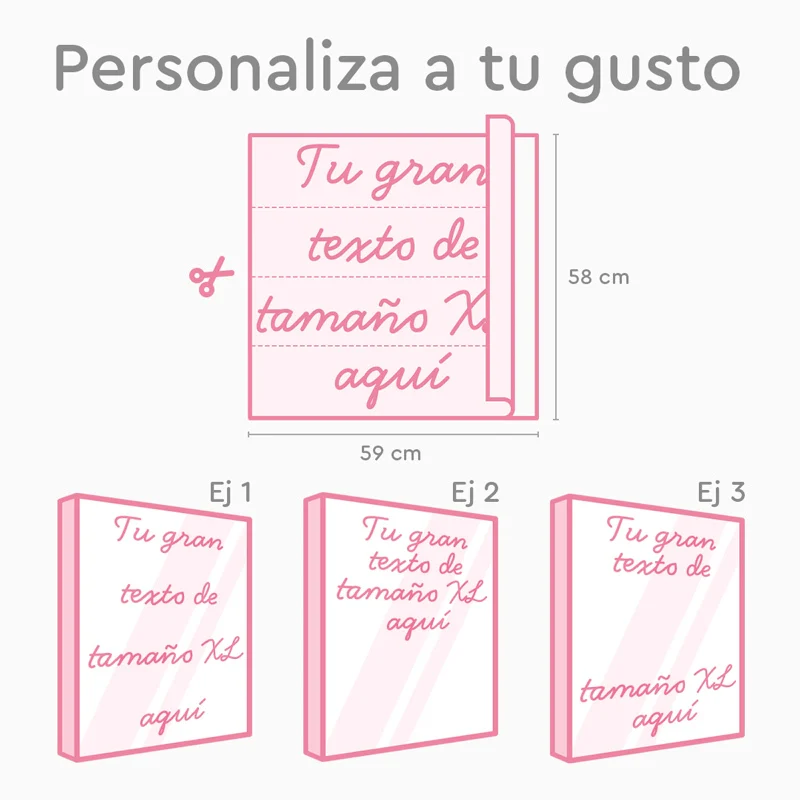 Vinilo Personalizado Blanco - Tamaño XL (58 x 59 cm) - Image 5