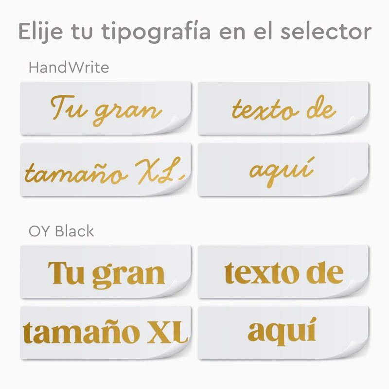 Vinilo Personalizado Oro - Tamaño XL (58 x 59 cm) - Image 2