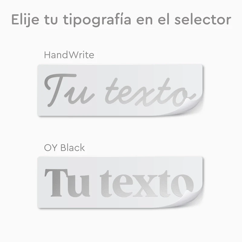 Vinilo Personalizado Plata - Tamaño S (2.5 x 9 cm) - Image 2