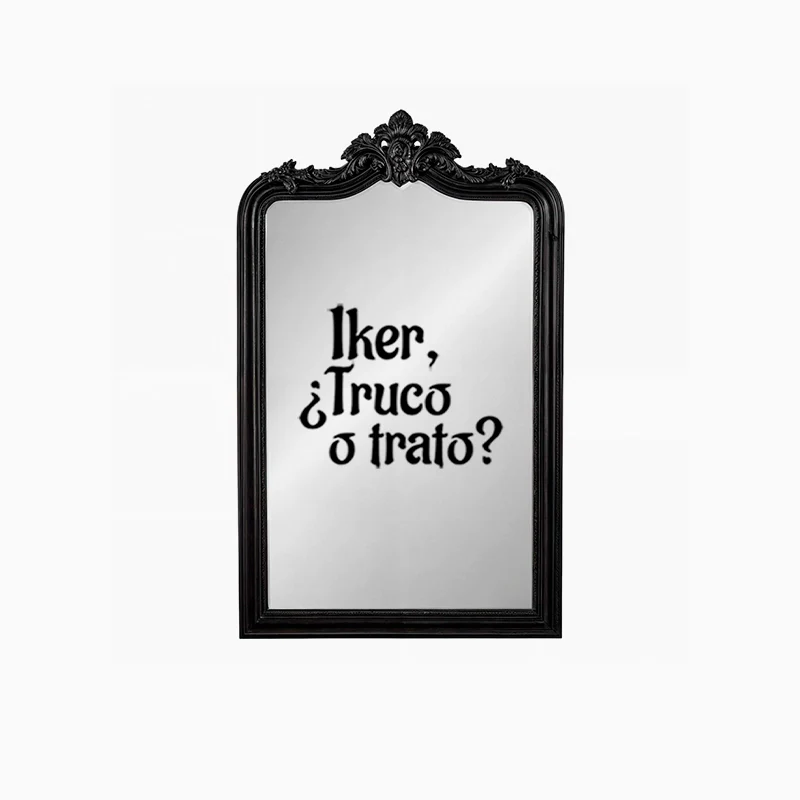 Vinilo Personalizado Truco o Trato Espejo Halloween Negro - Image 3
